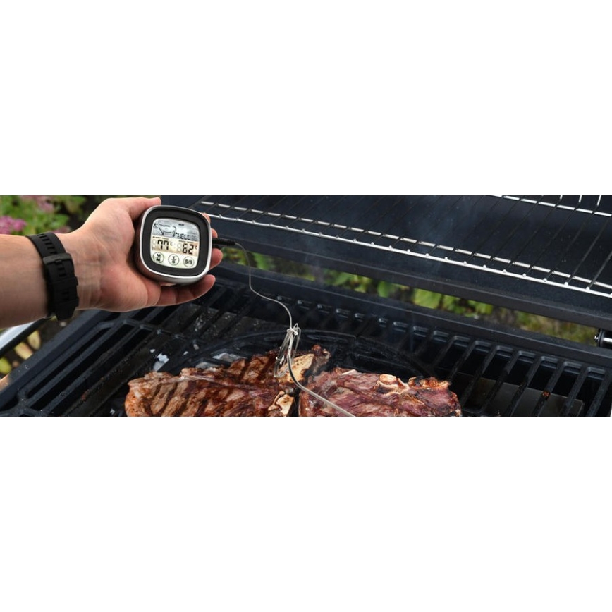 Digital kötttermometer med sond -20-300°C 2xAAA