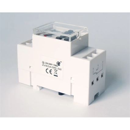 Digital ställklocka för DIN-skena 3680W/230V