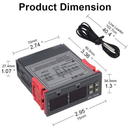 Digital termostat 3W/230V