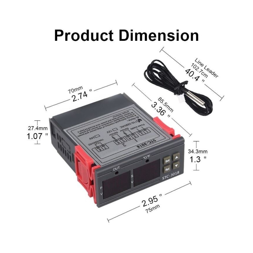 Digital termostat 3W/230V