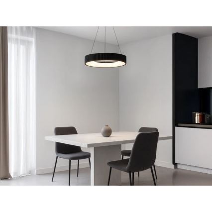 Dimbart LED-pendel på wire LED/75W/230V 3000-6500K Ø 49 cm + fjärrkontroll