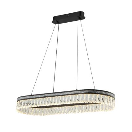 Dimmbar LED-kristallkrona på vajer THALIA LED/50W/230V 3000-6000K + fjärrkontroll