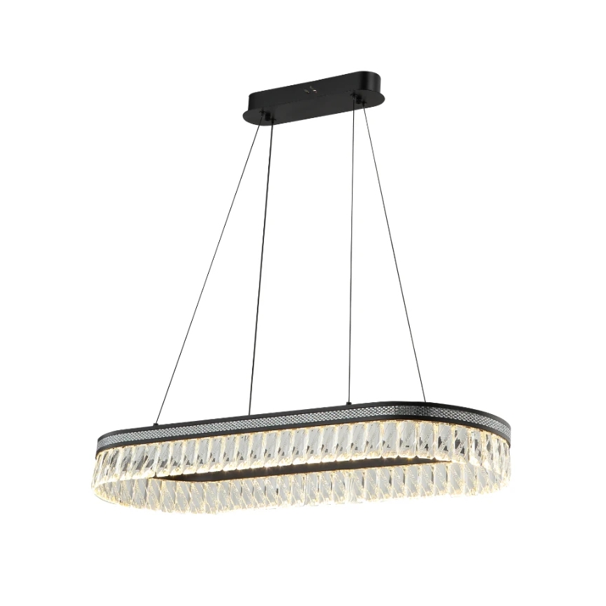 Dimmbar LED-kristallkrona på vajer THALIA LED/50W/230V 3000-6000K + fjärrkontroll