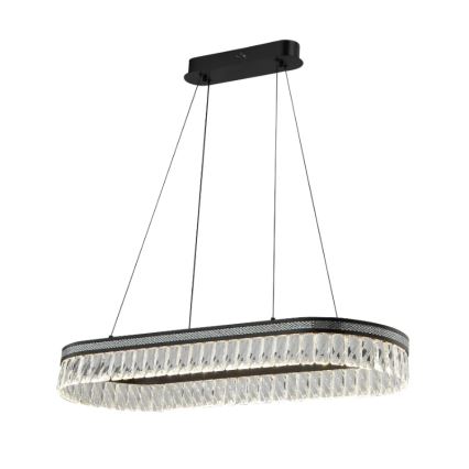 Dimmbar LED-kristallkrona på vajer THALIA LED/50W/230V 3000-6000K + fjärrkontroll