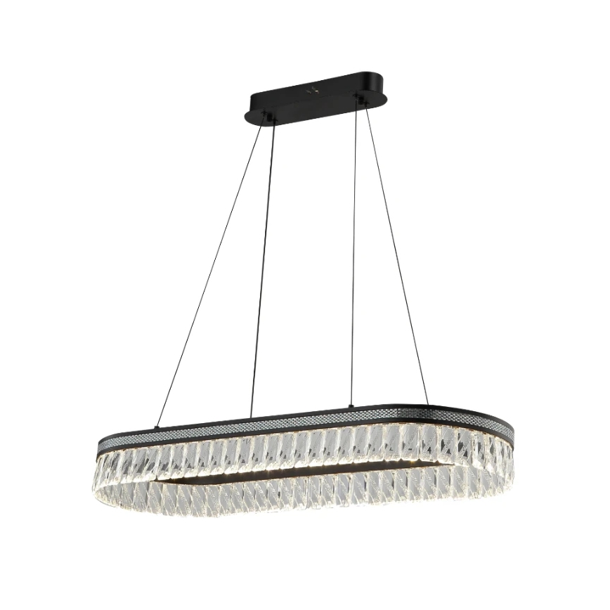 Dimmbar LED-kristallkrona på vajer THALIA LED/50W/230V 3000-6000K + fjärrkontroll