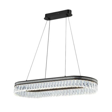 Dimmbar LED-kristallkrona på vajer THALIA LED/50W/230V 3000-6000K + fjärrkontroll