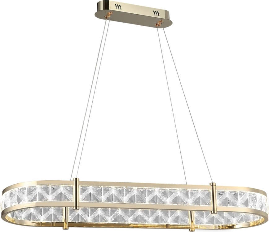 Dimbar LED-kristallkrona på vajer ENRIQUE LED/50W//230V 3000-6000K + fjärrkontroll