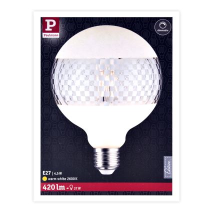 Dimbar LED-lampa CLASSIC G125 E27/4,5W/230V 2600K - Paulmann 28742