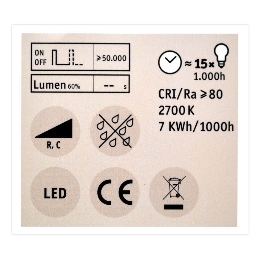 Dimbar LED-lampa GU10/7W/230V 2700K - Paulmann 28753