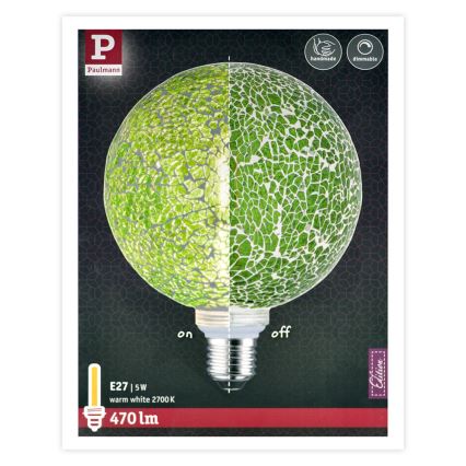 Dimbar LED-lampa mosiak G125 E27/5W/230V 2700K - Paulmann 28747