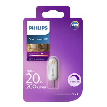 Dimbar LED-lampa Philips G4/2W/12V 2700K