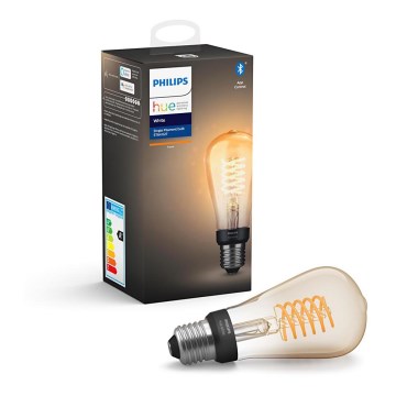 Dimbar LED-lampa Philips Hue Vit FILAMENT ST64 E27/7W/230V 2100K