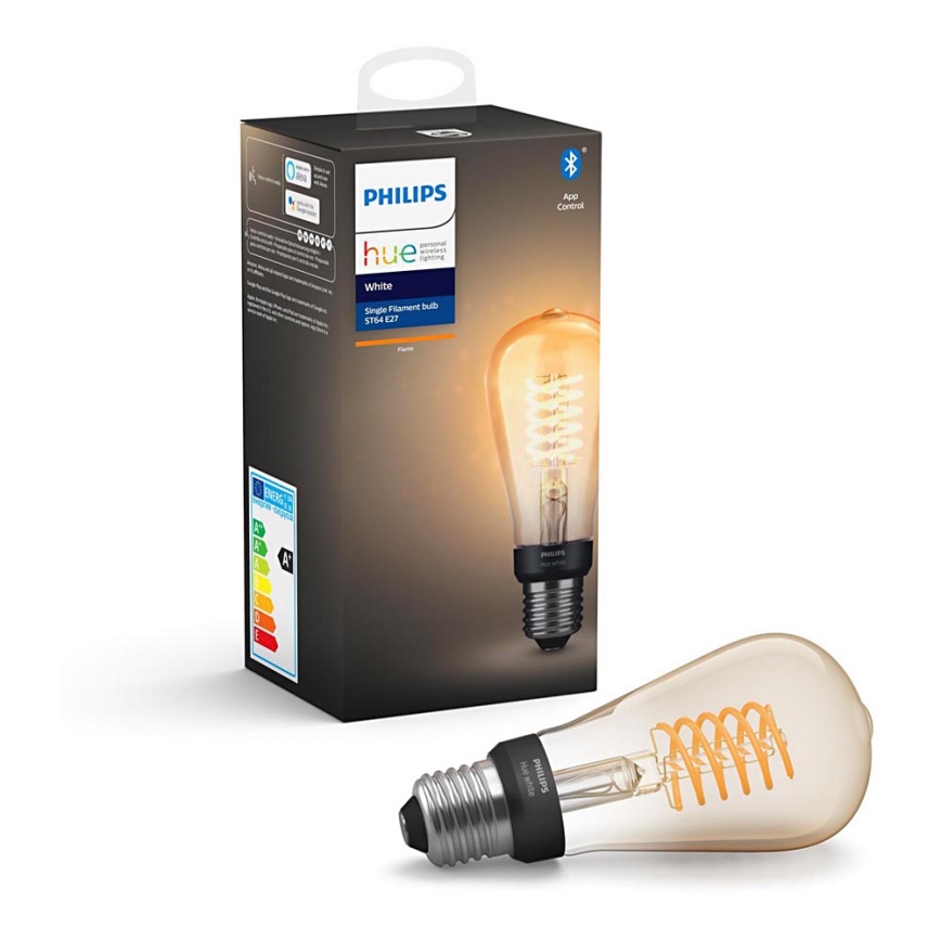 Dimbar LED-lampa Philips Hue Vit FILAMENT ST64 E27/7W/230V 2100K
