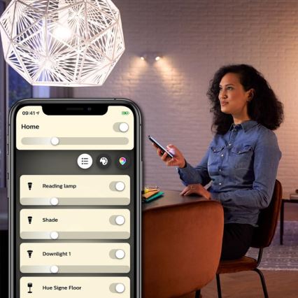 Dimbar LED-lampa Philips Hue Vit FILAMENT ST64 E27/7W/230V 2100K