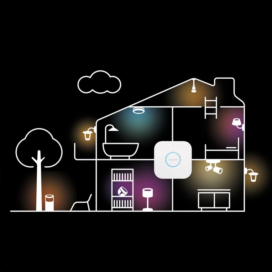 Dimbar LED-lampa Philips Hue Vit FILAMENT ST64 E27/7W/230V 2100K