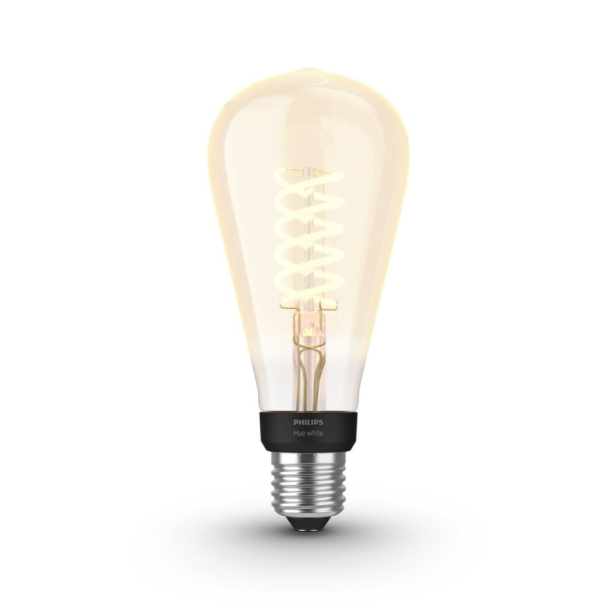 Dimbar LED-lampa Philips Hue Vit FILAMENT ST72 E27/7W/230V 2100K