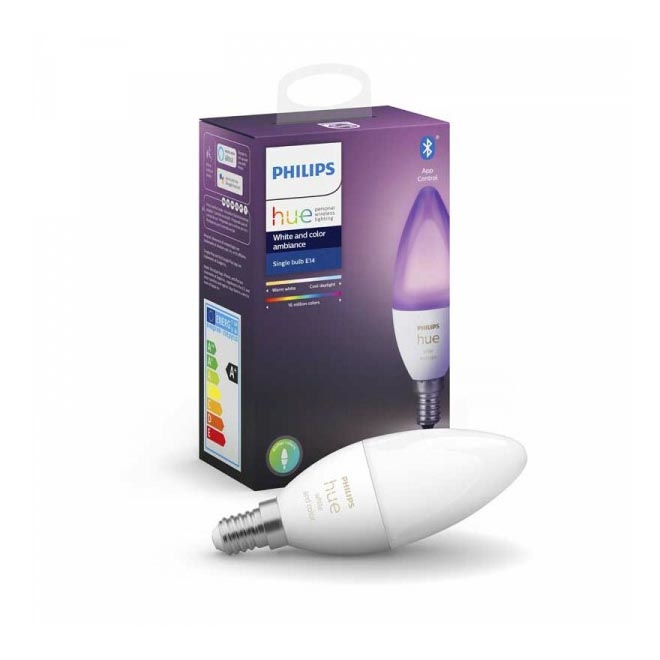 Dimbar LED-lampa Philips Hue Vit och Färgad E14/5,3W/230V 2200K - 6500K