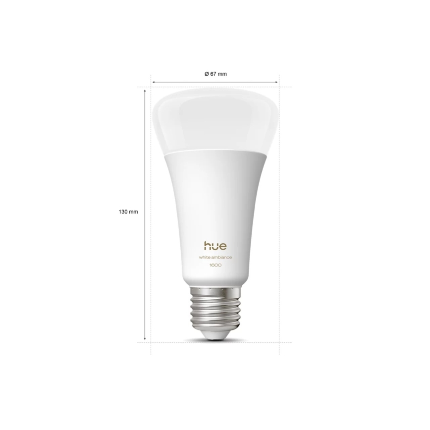 Dimbar LED-lampa Philips Hue WHITE AMBIANCE E27/11,8W/230V 1000-20000K