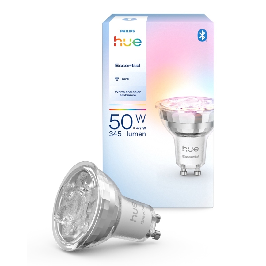 Dimbar LED-lampa Philips Hue White and Color Ambiance Essential GU10, 4,7 W, 230 V, 2200–6500 K