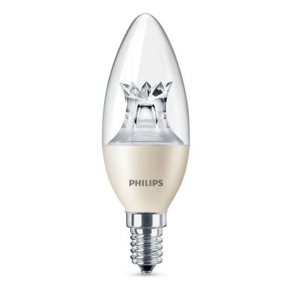 Dimbar LED-lampa Philips Warm Glow E14/6W/230V 2200K-2700K 