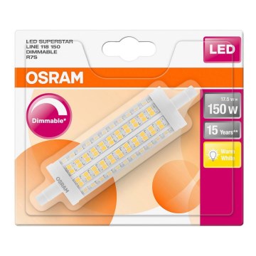 Dimbar LED-lampa R7s/17,5W/230V 2700K - Osram 118mm