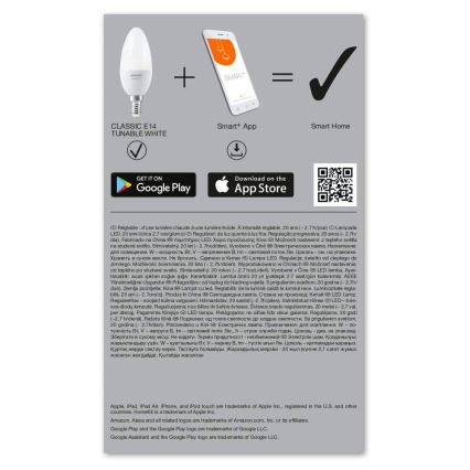 Dimbar LED-lampa SMART+ E14/5W/230V 2700K-6500K - Ledvance