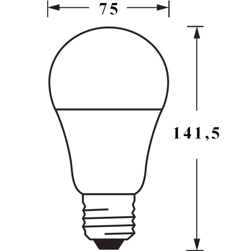 Dimbar LED-lampa SMART+ E27/14W/230V 2,700K - Ledvance