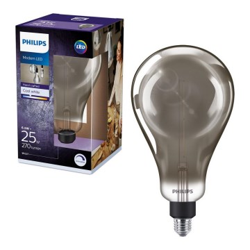 Dimbar LED-lampa SMOKY VINTAGE Philips A160 E27/6,5W/230V 4000K