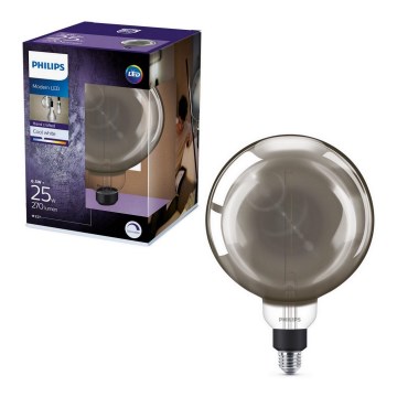 Dimbar LED-lampa SMOKY VINTAGE Philips G200 E27/6,5W/230V 4000K