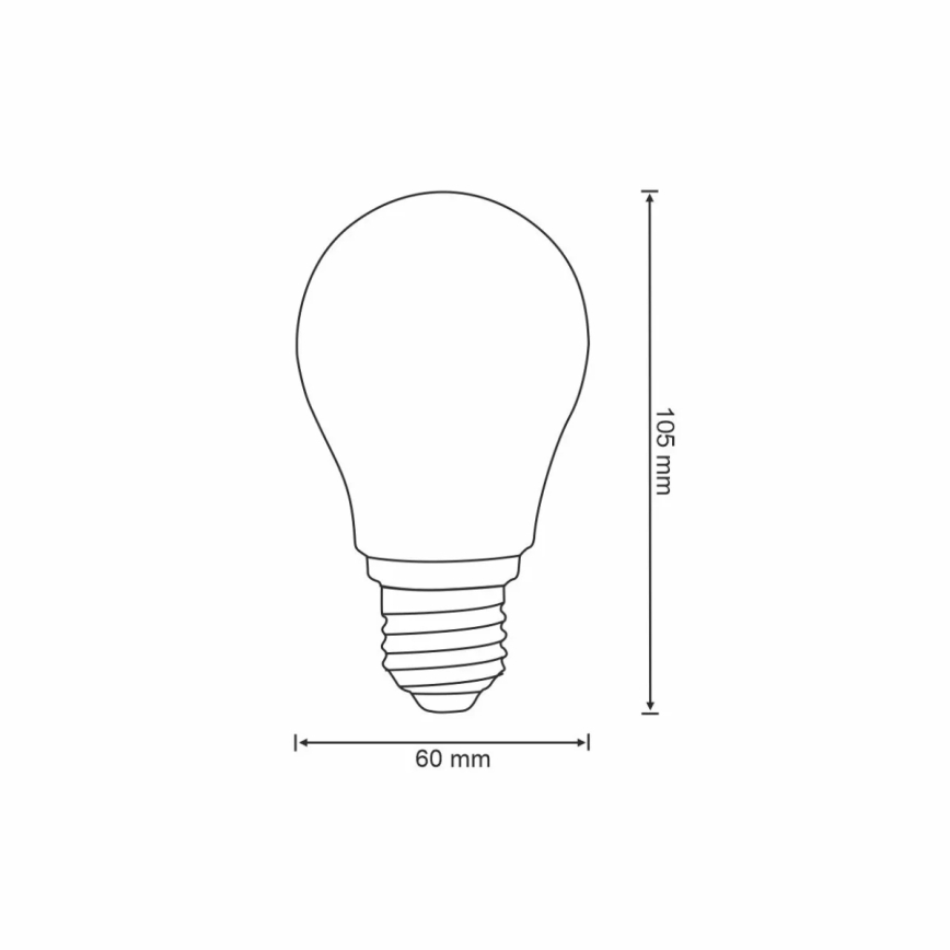 Dimbar LED-lampa VINTAGE A60 E27/7W/230V 2700-6500K Wi-fi Tuya