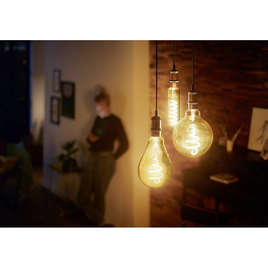 Dimbar LED-lampa VINTAGE Philips T65 E27/6,5W/230V 2000K