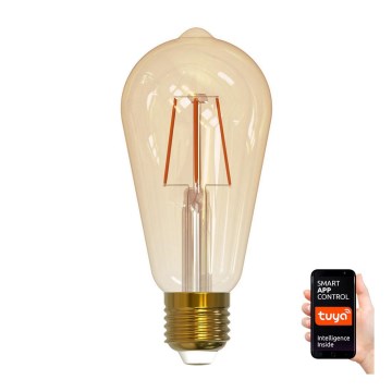 Dimbar LED-lampa VINTAGE ST64 E27/5,5W/230V 1800-2700K Wi-fi Tuya