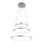 Dimbar LED-lampakrona med snöre CIRCLE 1xLED/15W/230V + LED/20W + LED/25W