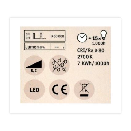 Dimbar LED-lampen Strålkastare  GU5,3/6,5W/12V 2700K - Paulmann 28757