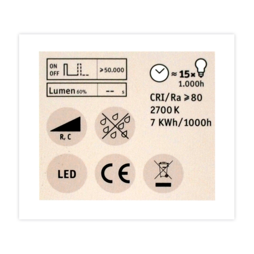 Dimbar LED-lampen Strålkastare  GU5,3/6,5W/12V 2700K - Paulmann 28757