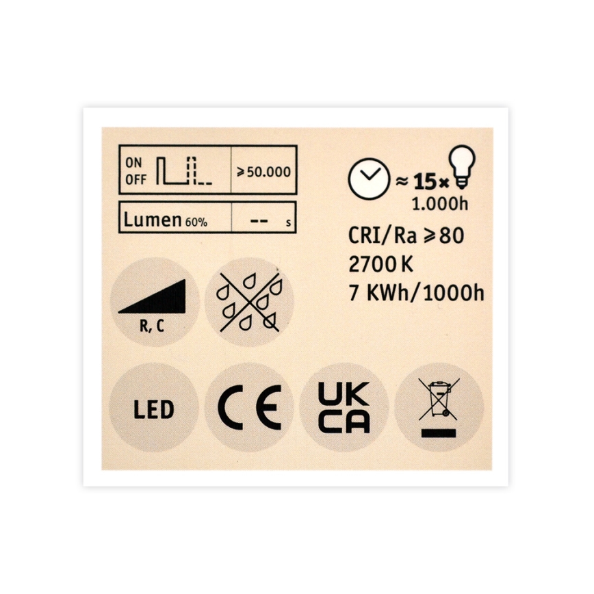 Dimbar LED-lampen Strålkastare  GU5.3/6.5W/12V 2700K – Paulmann 28759