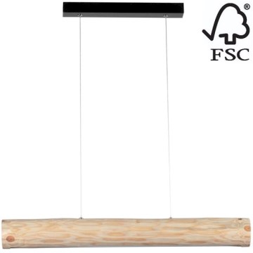 Dimbar LED-ljuskrona med snöre LUCAS LED/25.5W/230V - FSC-certifierad