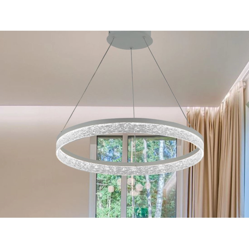 LED dimbar pendellampa på vajer ALIANZ LED/45W/230V 3000-6000K Ø 60 cm + fjärrkontroll