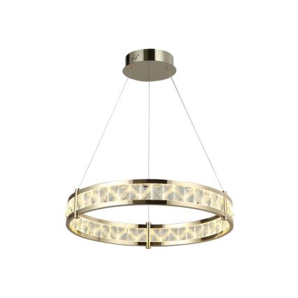 LED-dimmbar kristallkrona på vajer ENRIQUE LED/40W//230V 3000-6000K Ø 60 cm + fjärrkontroll