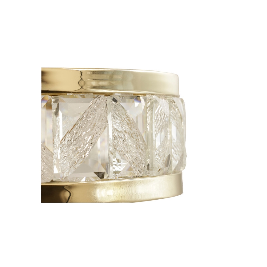 LED-dimmbar kristallkrona på vajer ENRIQUE LED/40W//230V 3000-6000K Ø 60 cm + fjärrkontroll