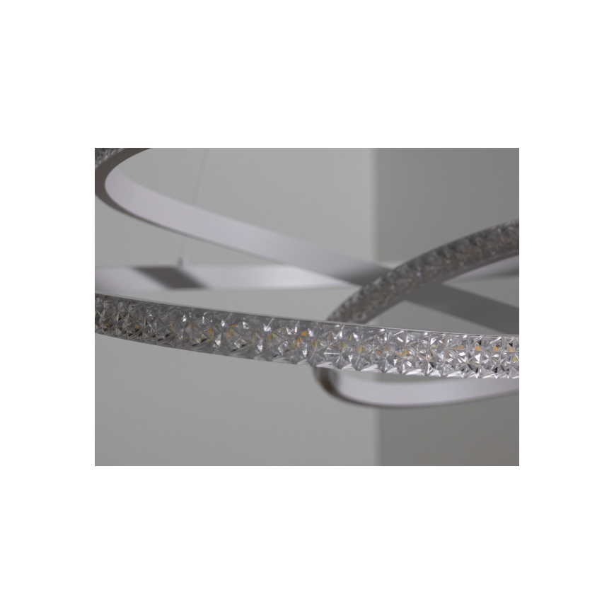 Dimbar LED-pendellampa på kabel, 90 W, 230 V, 3000–6500 K, Ø 47 cm – med fjärrkontroll