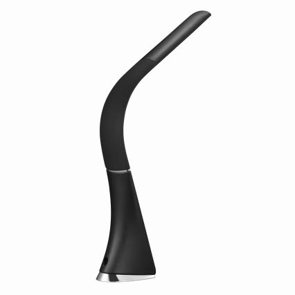Dimbar LED-skrivbordslampa med display, LED/10W/5V, svart