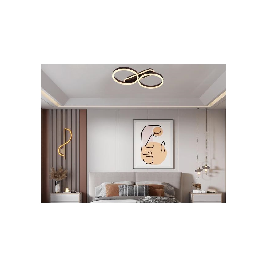 Dimbar LED-taklampa 60W/230V 3000-6500K + fjärrkontroll