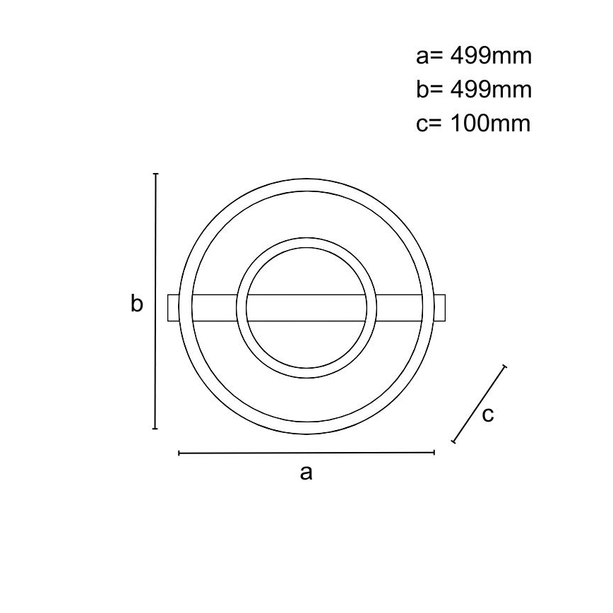 Dimbar LED-taklampa 60W/230V 3000-6500K med fjärrkontroll