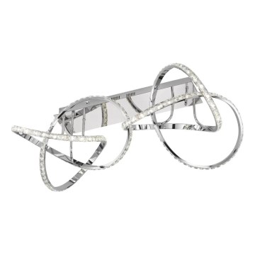 Dimbar LED-taklampa ABRO LED/49W/230V polerad krom