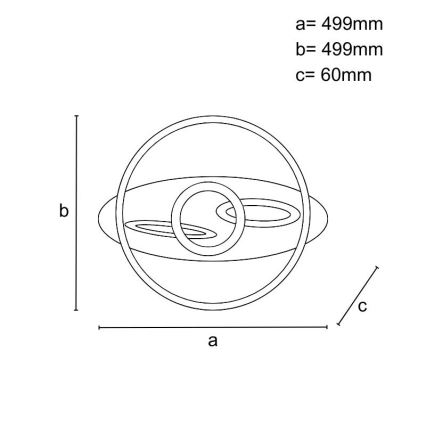 Dimbar LED-taklampa LED/105W/230V 3000-6500K + fjärrkontroll