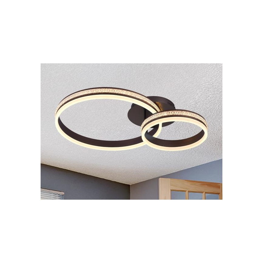 Dimbar LED-taklampa, ytmonterad, 110W/230V, 3000–6500 K + fjärrkontroll