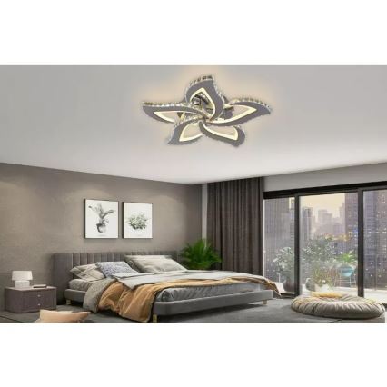 Dimbar LED ytmonterad ljuskrona LED/100W/230V 3000-6500K + fjärrkontroll