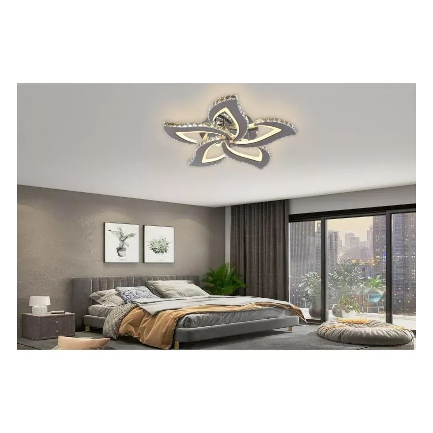 Dimbar LED ytmonterad ljuskrona LED/100W/230V 3000-6500K + fjärrkontroll