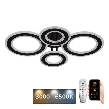 Dimbar LED ytmonterad ljuskrona LED/100W/230V 3000-6500K + fjärrkontroll